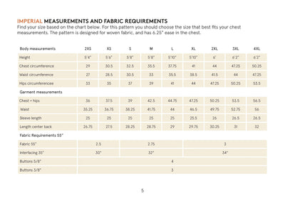 PDF Sewing Pattern | Overshirt | Wardrobe by Me 