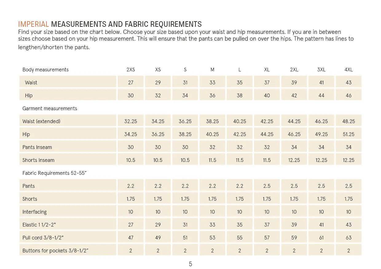 PDF Sewing Pattern | Summer pants | Wardrobe by Me