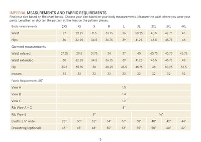 PDF Sewing Pattern | Sweatpants | Wardrobe by Me 