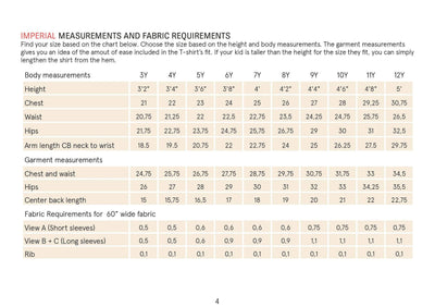 PDF Sewing Pattern | Kids T-shirt | Wardrobe by Me