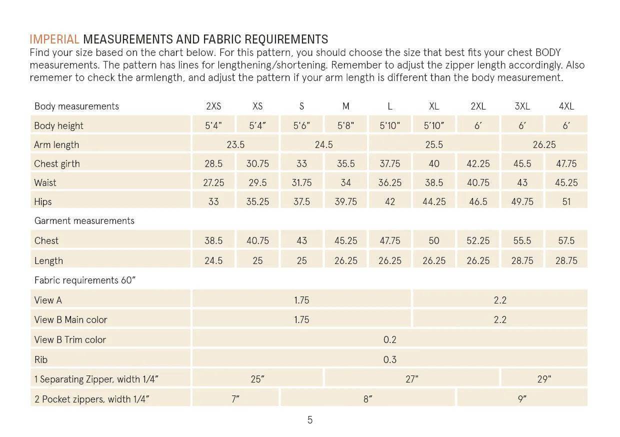 PDF Sewing Pattern | Track Jacket | Wardrobe by Me