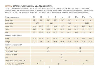 PDF Sewing Pattern | Track Jacket | Wardrobe by Me