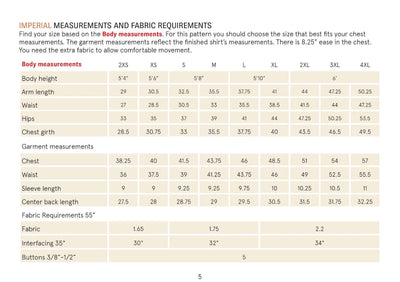 PDF Sewing Pattern | Tropical Shirt | Wardrobe by Me