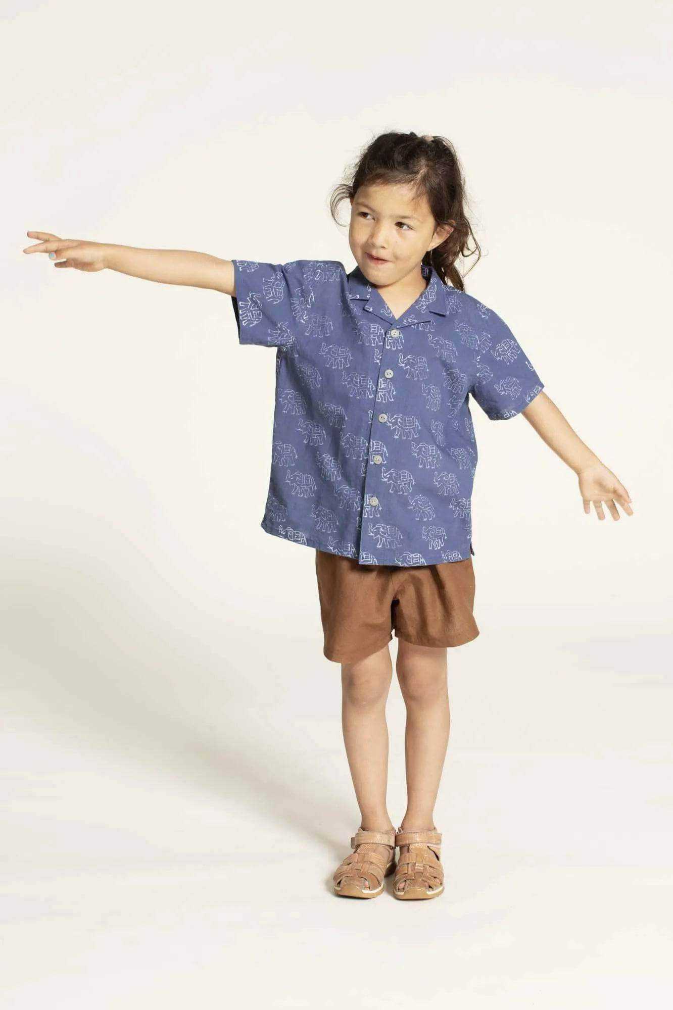 PDF Sewing Pattern | Kids Tropical Shirt | Wardrobe by Me