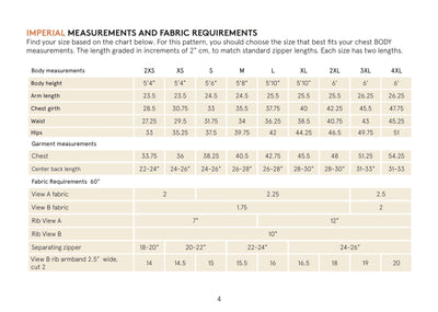 PDF Sewing Pattern | Zipper Hoodie | Unisex | Wardrobe by Me