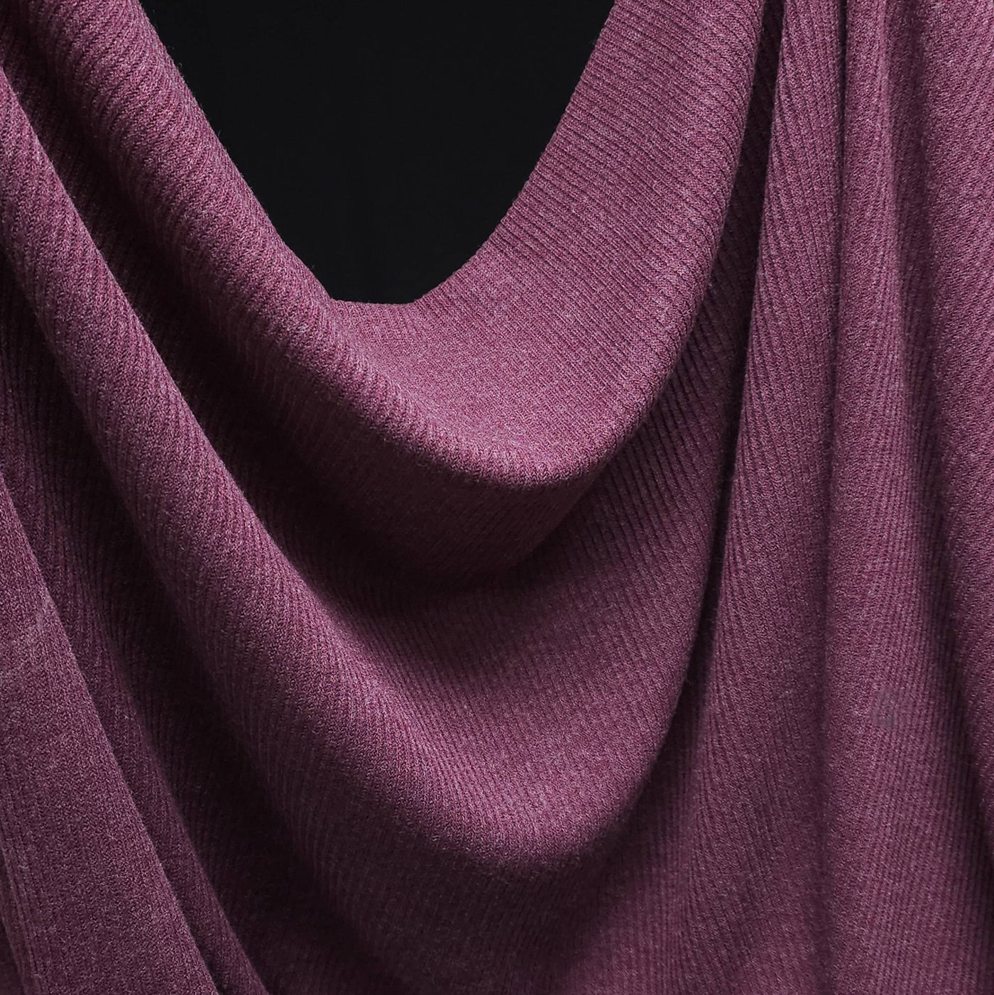 Ribbed Knit plum