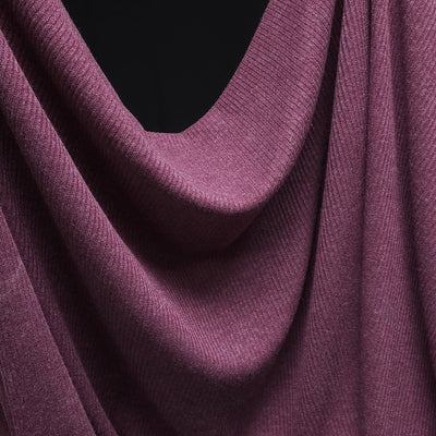 Ribbed Knit plum