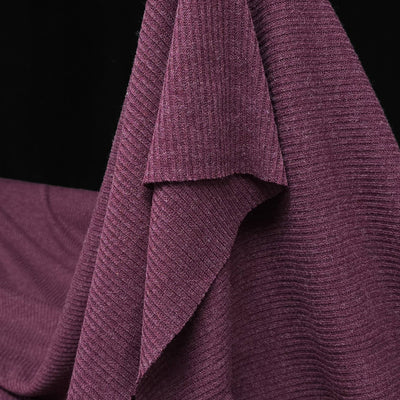 Ribbed Knit plum