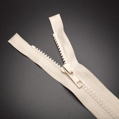 Open-End Zipper | Molded Plastic | #5 | 32'' - 81.5 cm | cream