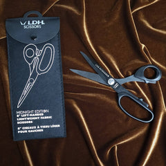 LDH | Midnight Edition | True Left-handed Lightweight Fabric Scissors | 8″ (20 cm)