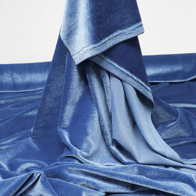 Stretch Velour blue