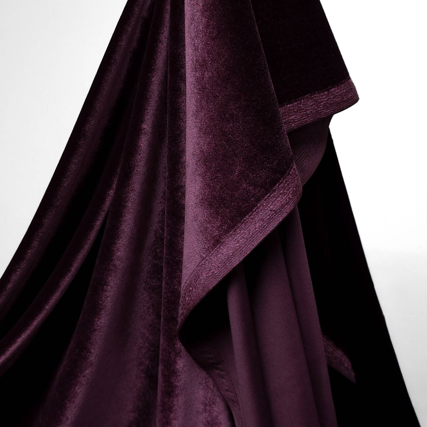 Stretch Velour burgundy