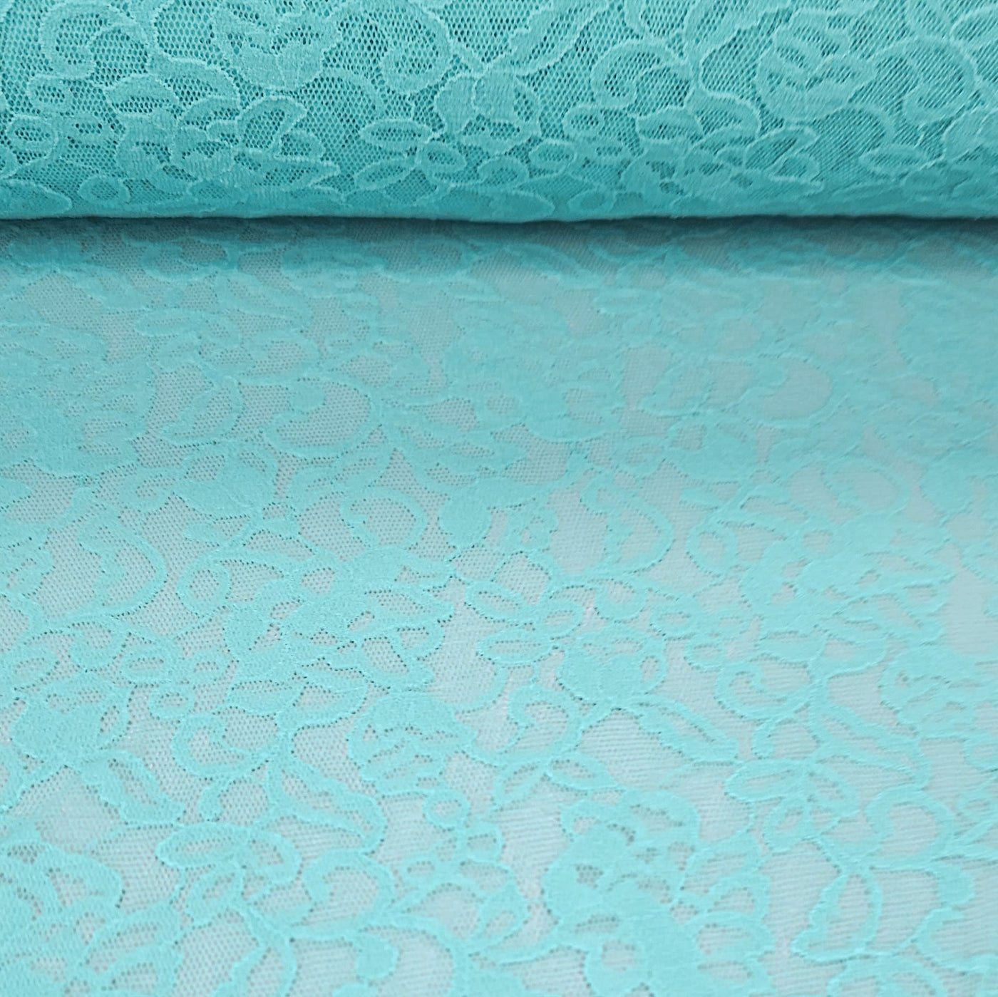 Nylon Stretch Lace | Extra Wide | Minor Defect  | 50 cm  | Mint  | END OF ROLL