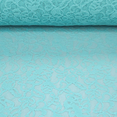 Nylon Stretch Lace | Extra Wide | Minor Defect  | 50 cm  | Mint  | END OF ROLL