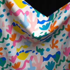 4-Way Stretch Swim Fabric | Coastal Cutouts | Multi | Les Tissées Exclusive