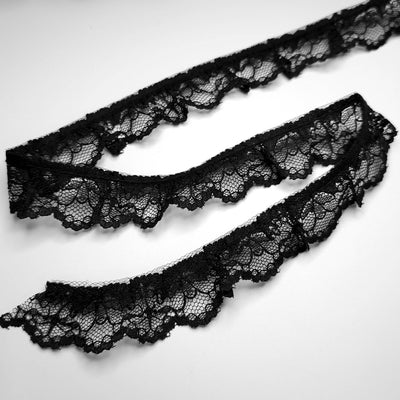 Gathered Raschel Trim Lace | 30 mm - 1 1/8"