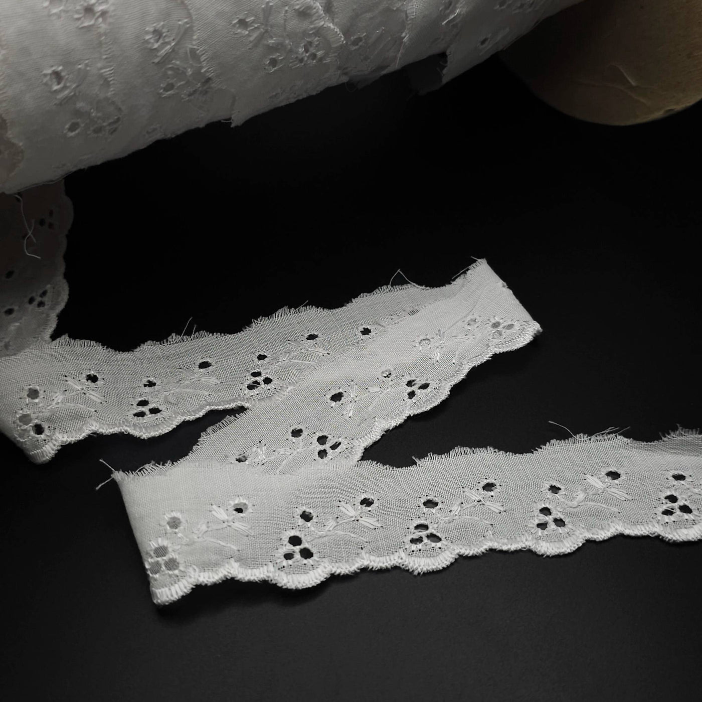 Eyelet Lace Trim | White | 2.5 cm - 1"