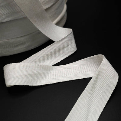 Cotton Twill Tape | White | 20 mm
