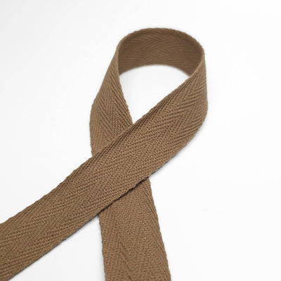cotton twill tape 20mm taupe