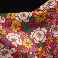 Waterproof Fabric | Retro Floral Bloom Print | Oeko-Tex Certified