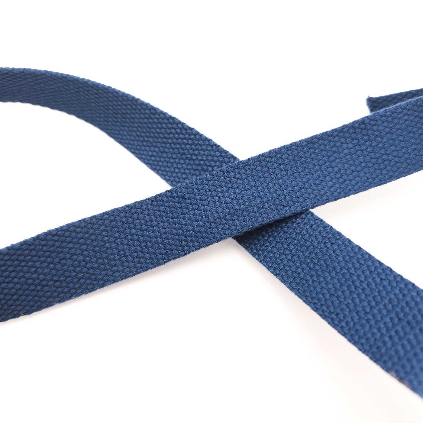 Steel Blue Cotton Webbing | 25 mm