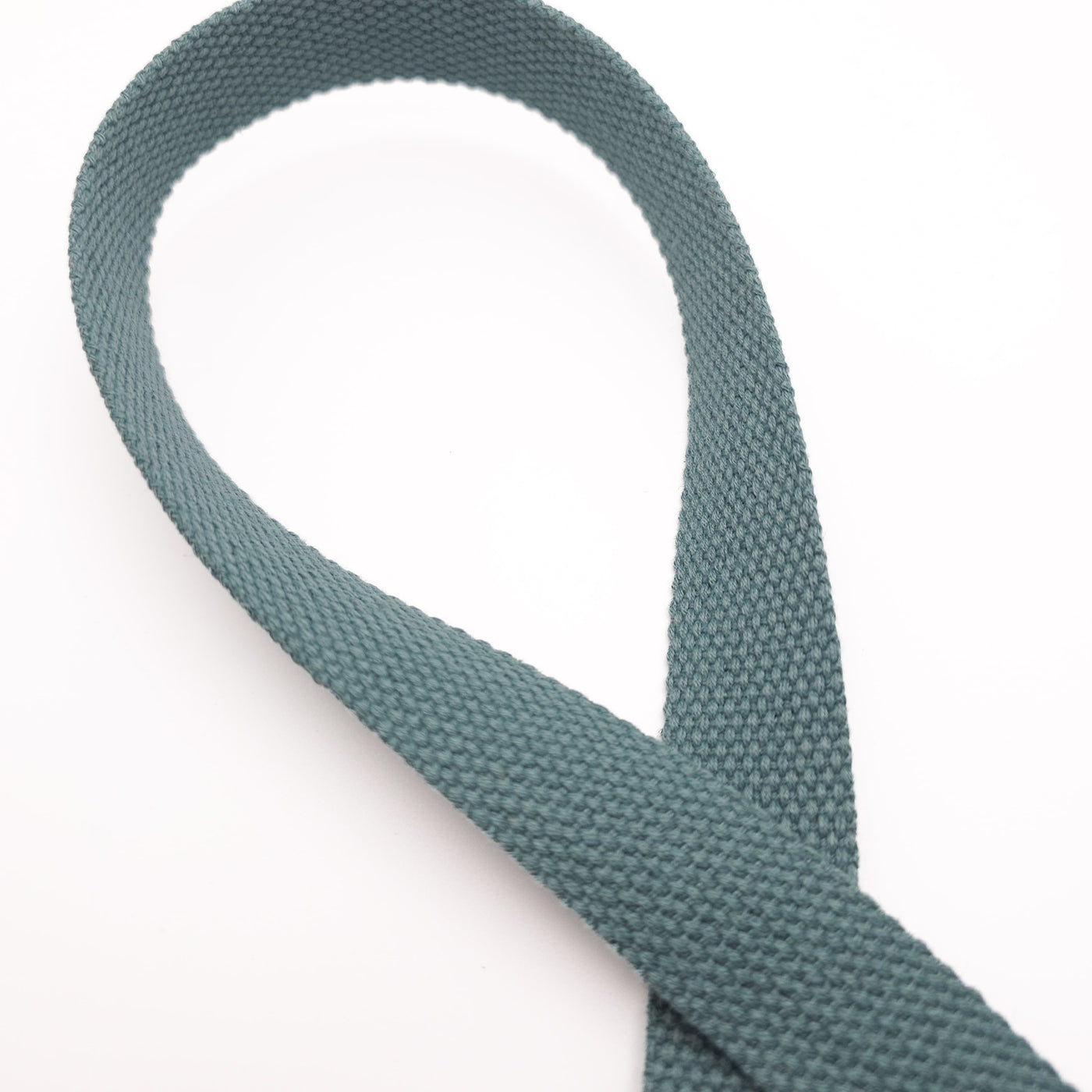 Steel Blue Cotton Webbing | 25 mm