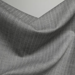 Wool Blend Coating Fabric | Black & Ivory Herringbone