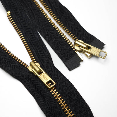YKK | Open End Zipper | Metal | Black | #5