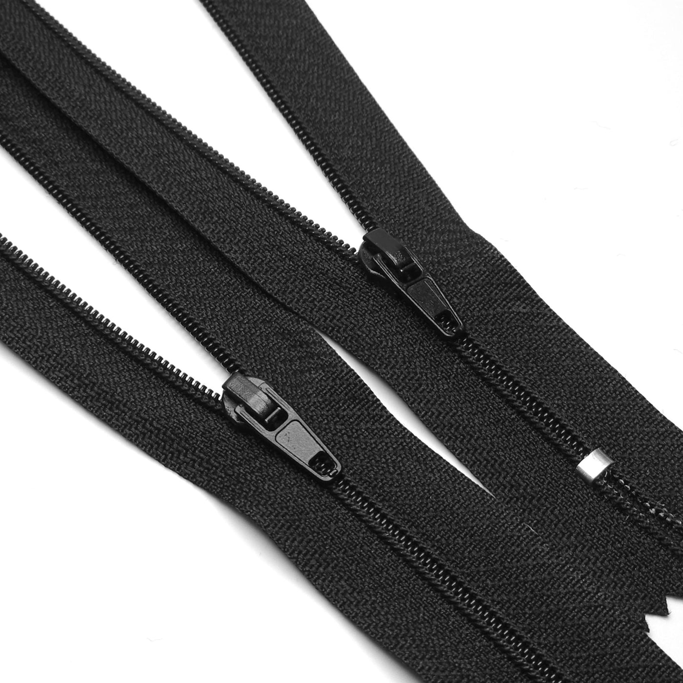 Fermeture éclair fermée | Nylon | Noir | n° 3 | 17 cm