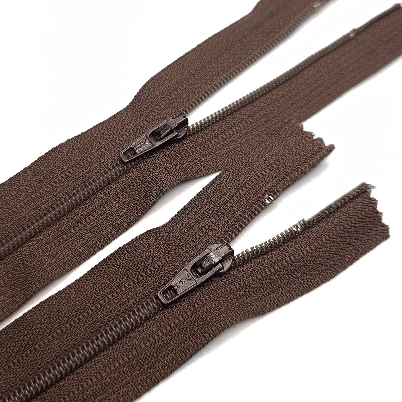 YKK | Closed End Zipper | Nylon Coil | #3 | Brown | 6'' - 15 cm