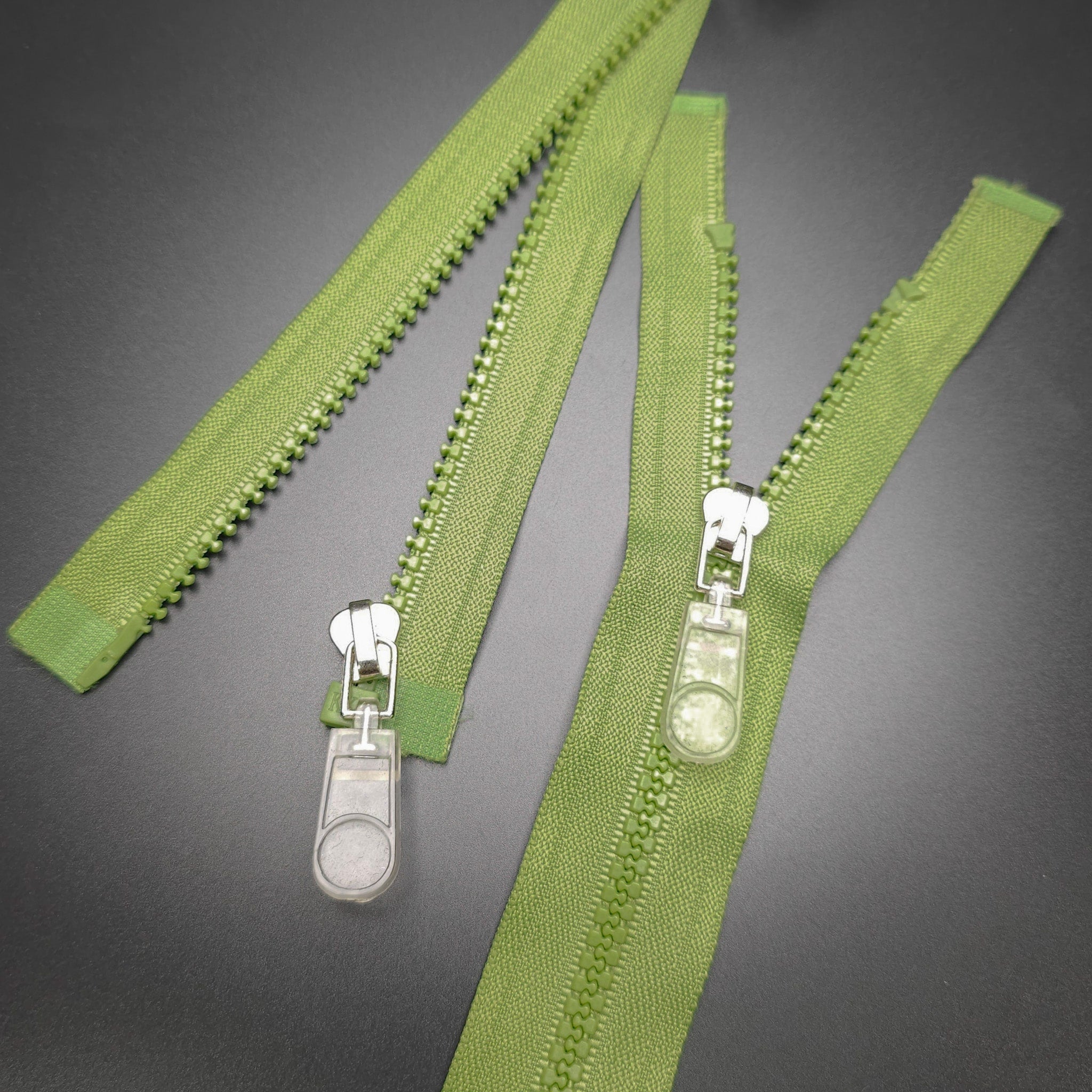 KKF Open End Zipper | Molded Plastic | Light Green | #5 | 19'' - 49cm ...