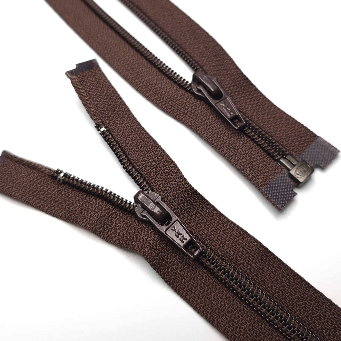 YKK | Open End Zipper | Nylon Coil | #5 | Brown | 59.25'' - 150 cm