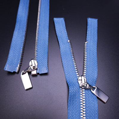 Open End Zipper | Nickel | 18" - 46 cm