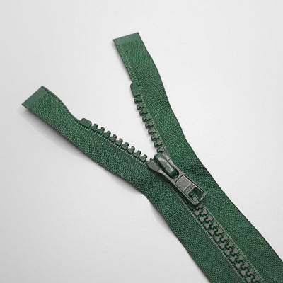 YKK Open End Zipper | Molded Plastic | #5 | 28'' - 71 cm | forest green