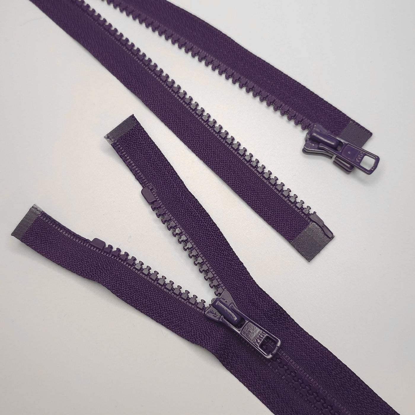 YKK Open End Zipper | Molded Plastic | Purple | #5 | 11'' - 28 cm