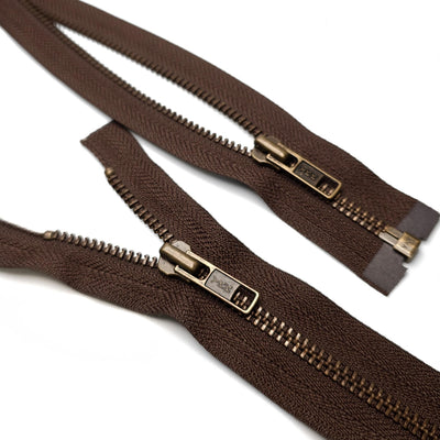 YKK | Open End Zipper | Metal | #5 | Brown | 32'' - 81.5 cm