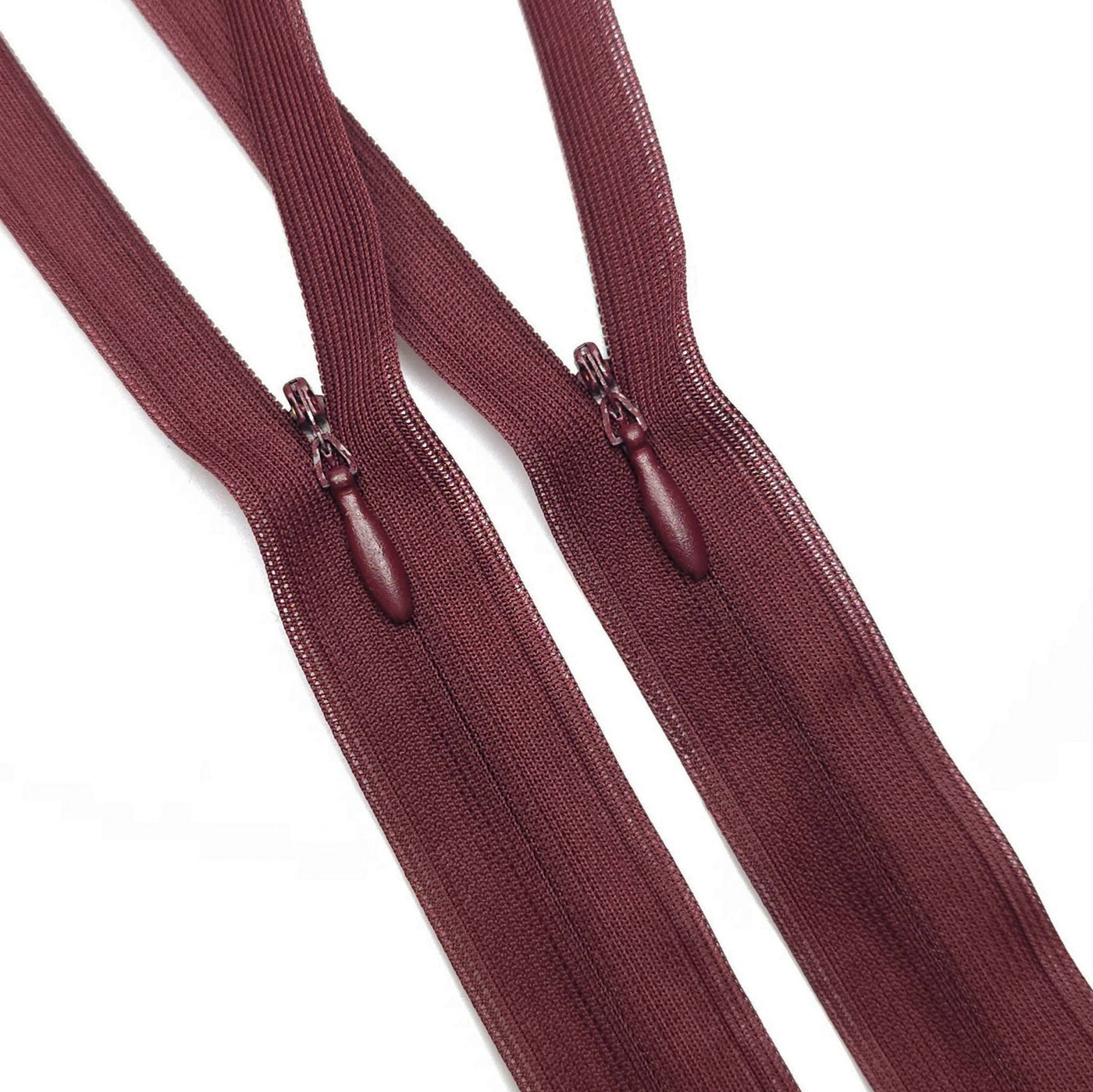 Closed End Invisible Zipper | #3 | Burgundy