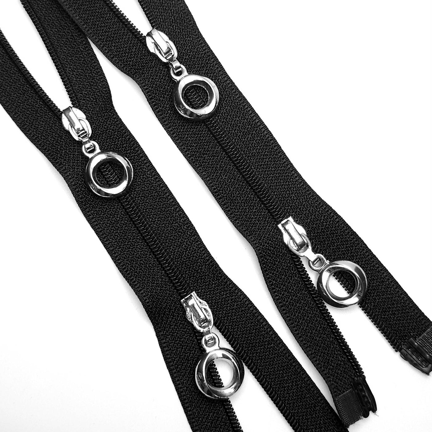 2 Ways Open-End Zipper | Nylon Coil | Black | #3 | 17 3/4'' - 45 cm