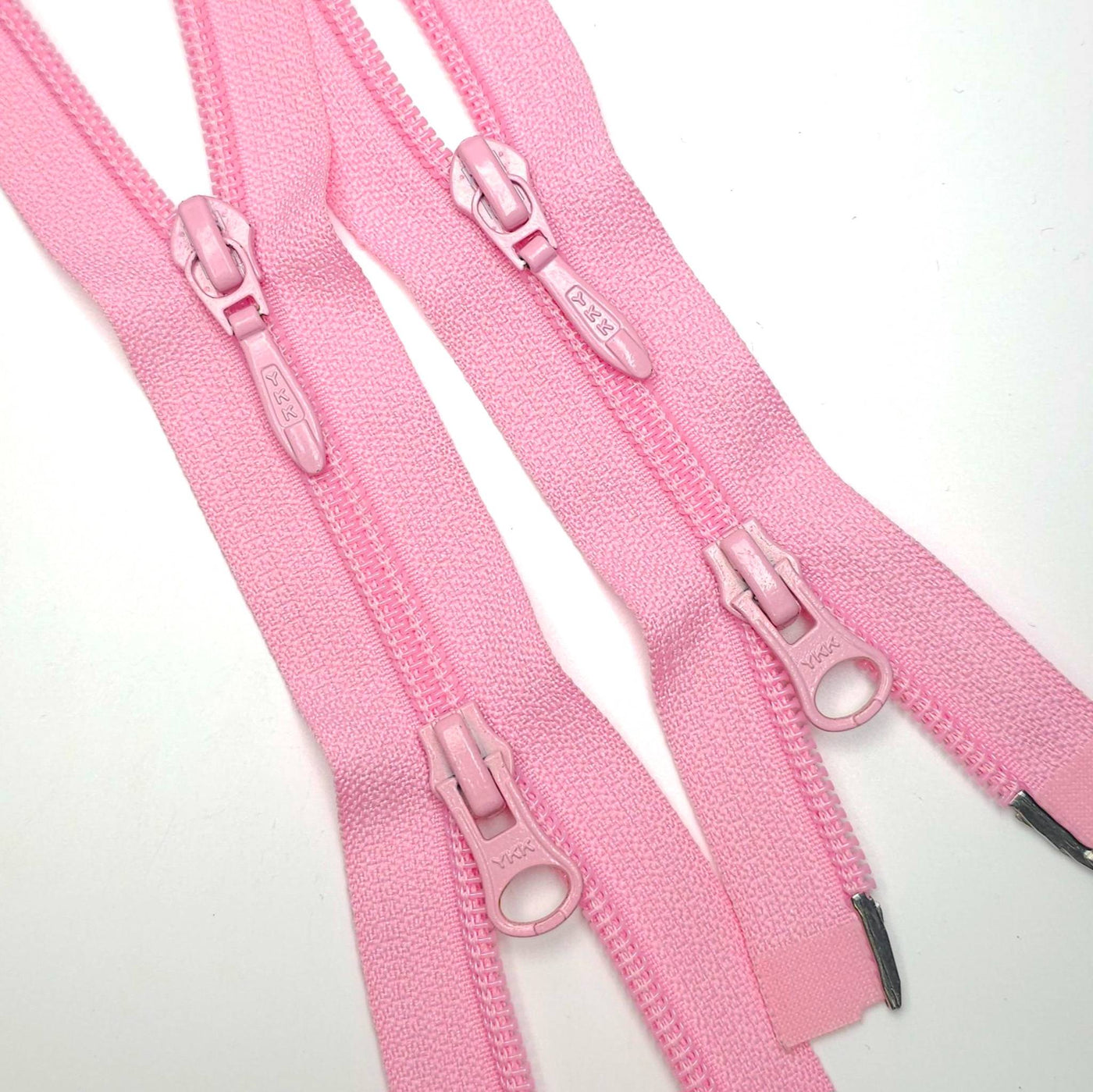YKK | 2 Ways Open-End Zipper | Nylon Coil | Pink | #5 | 17 1 /2'' - 44.5 cm