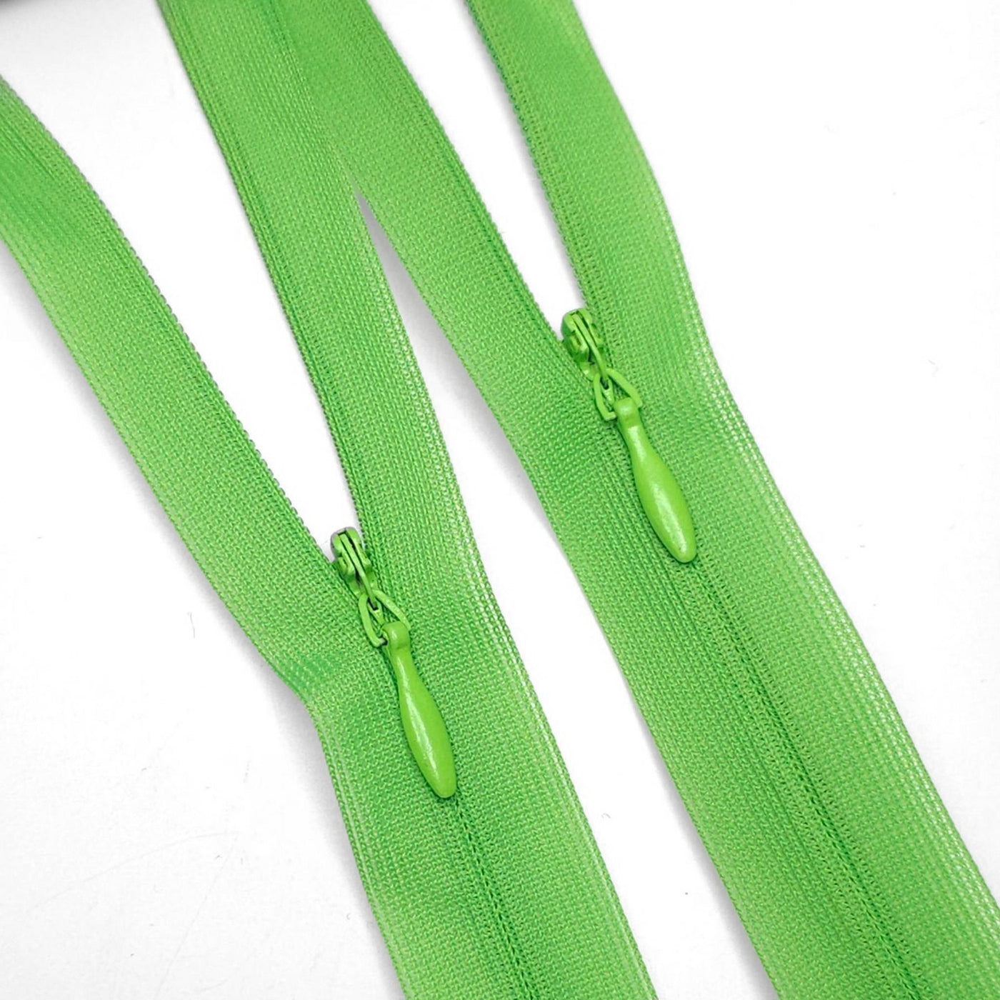 Closed End Invisible Zipper | #2 | Bright Green