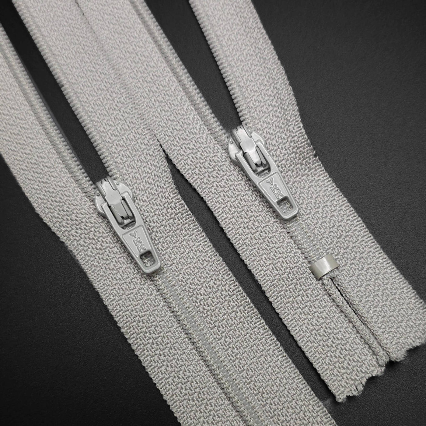 YKK | Closed End Zipper | Nylon Coil | Gray | #4 | 5 3/4'' - 14.5 cm