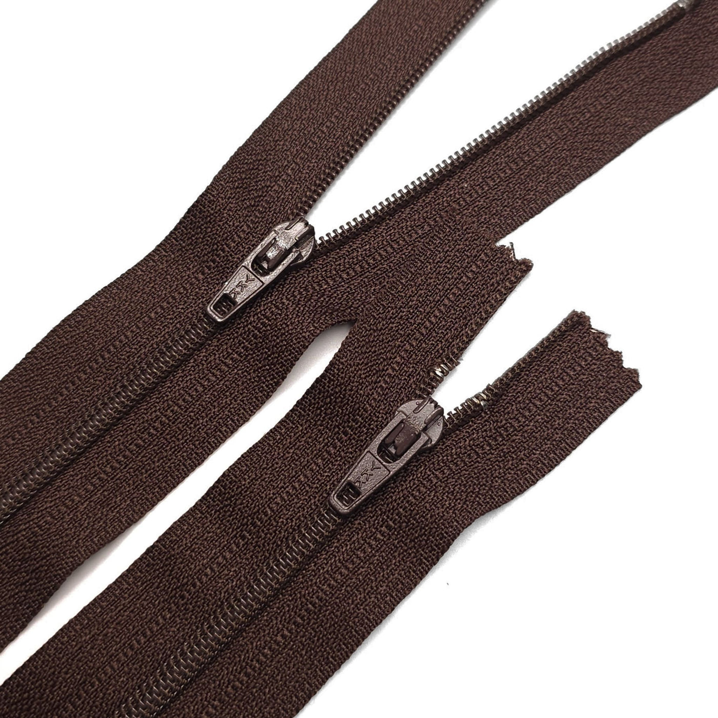 YKK | Closed End Zipper | Nylon Coil | #4 | Brown