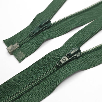 Open End Zipper | Nylon Coil | #5 | Green