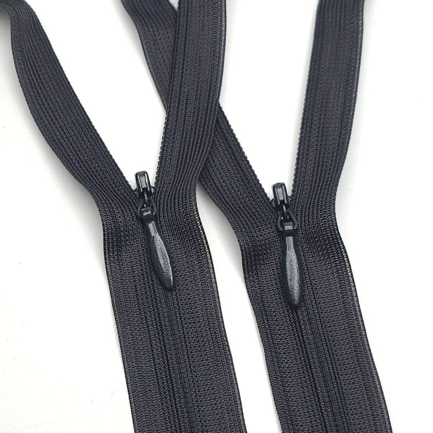 KKF | Closed End Invisible Zipper | #2 | Charcoal | 4 3/4'' - 12 cm