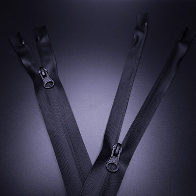 Waterproof Closed End Zipper | 2 Ways  | Black | 46" / 117 cm