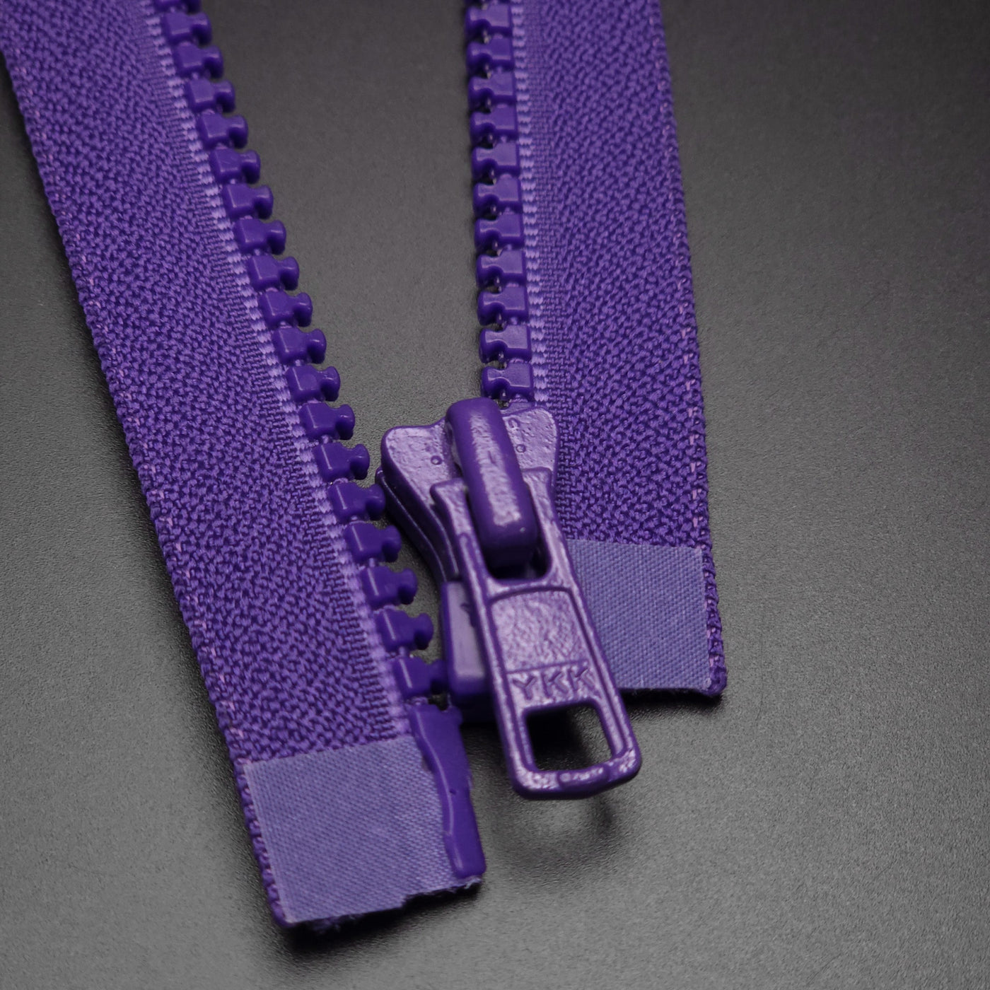 YKK |  Open End Zipper | Molded Plastic | #5 | purple