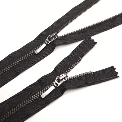 KKF | Closed End Zipper | Metal | #5 | 7.5'' - 19 cm | Black