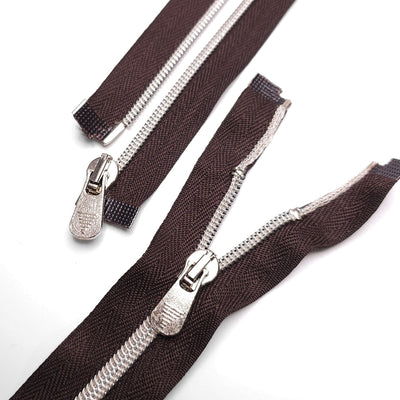 Open End Zipper | Nylon Coil | #6 | Brown