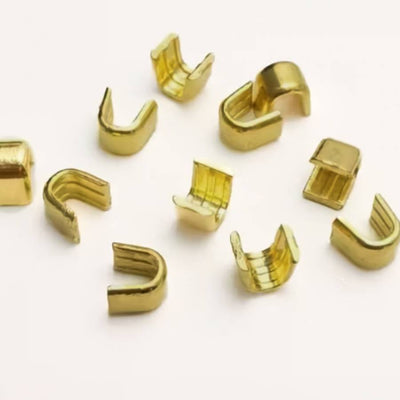 Gold Zipper Top Stoppers #3 (Pack of 10)