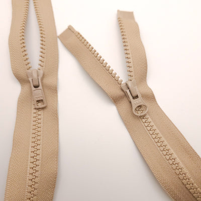 Open-End Zipper | Plastic | 2 Ways  | 30" - 75 cm | Beige